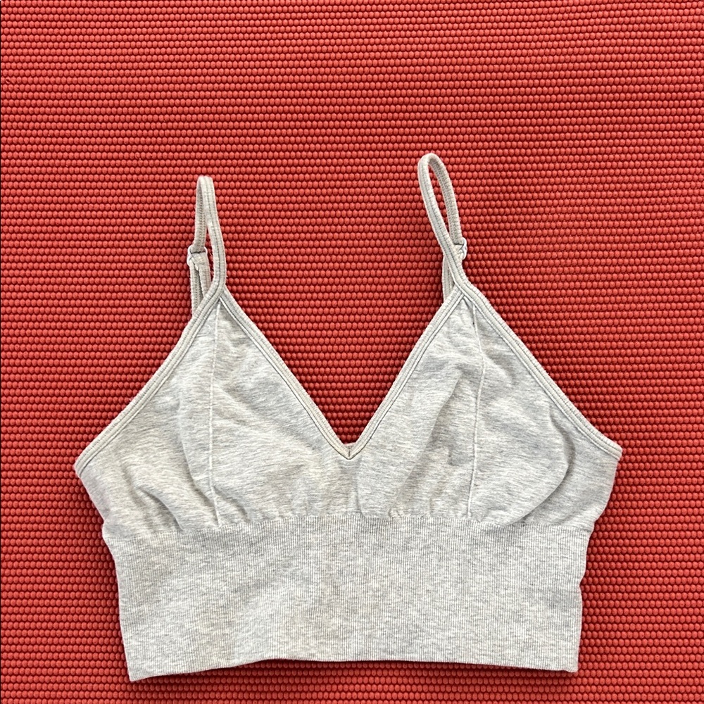 Alo Light Gray Seamless Bralette